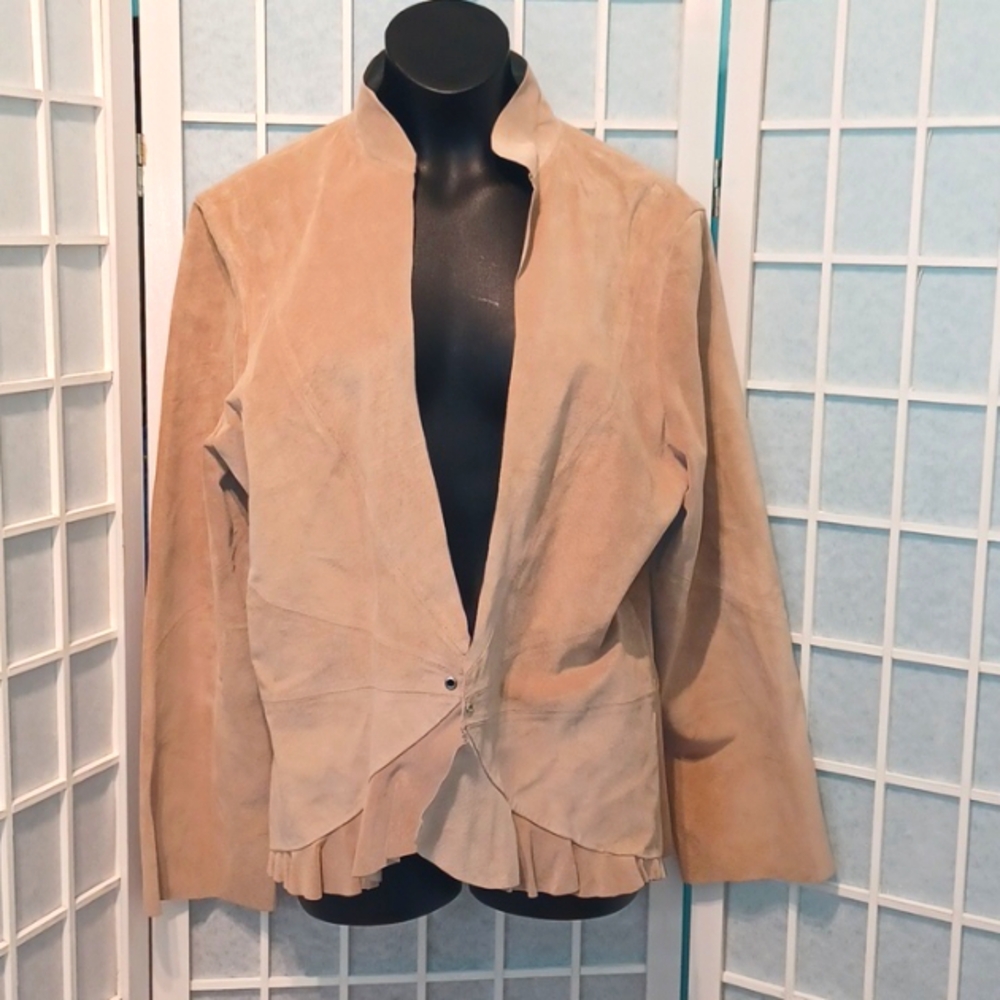 Nougat London Leather Jacket size 5 ( 5802)